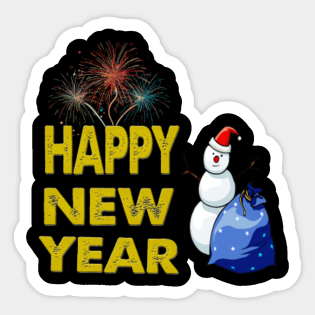 new year New Year Sticker TeePublic